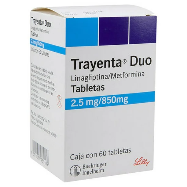 TRAYENTA DUO 2.5 mg/850 mg 60 tabletas | Linagliptina + Metformina - imagen 2