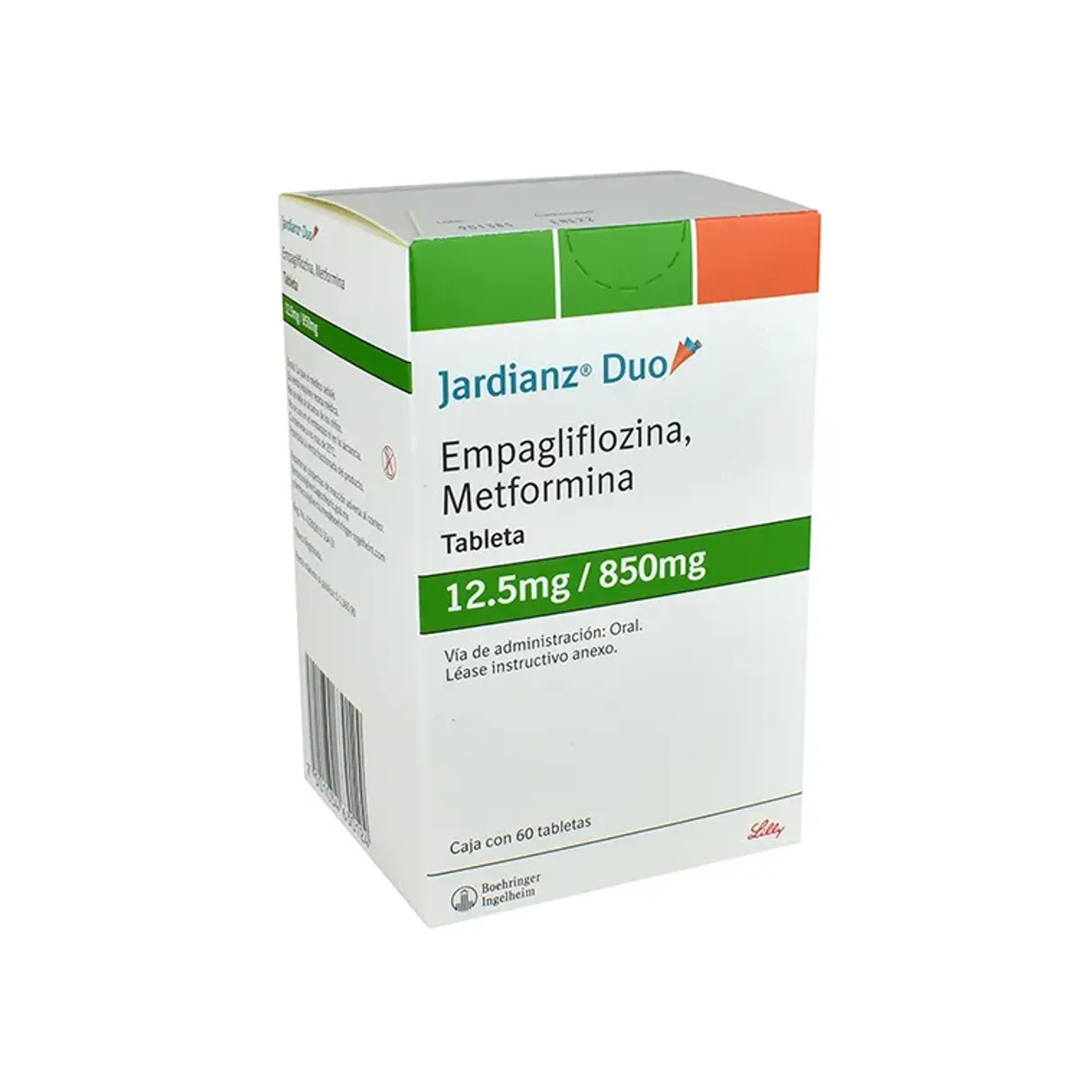 JARDIANZ DUO 12.5 mg/1000 mg 60 tabletas | Empagliflozina + Metformina - imagen 2