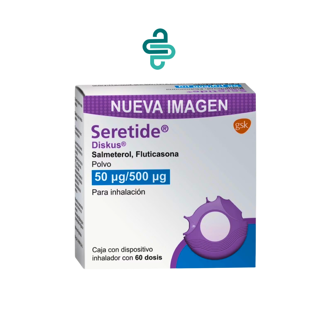 SERETIDE DISKUS 50 mcg/100 mcg 60 dosis | Salmeterol + Fluticasona