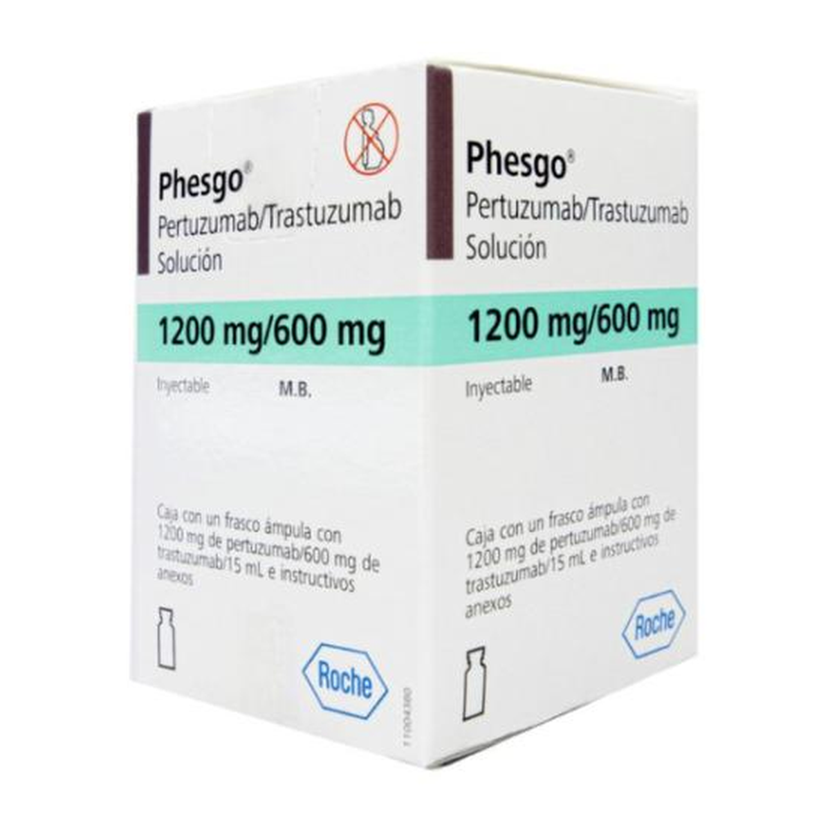 PHESGO® 1200 mg/600 mg solución inyectable 15 mL | Pertuzumab + Trastuzumab