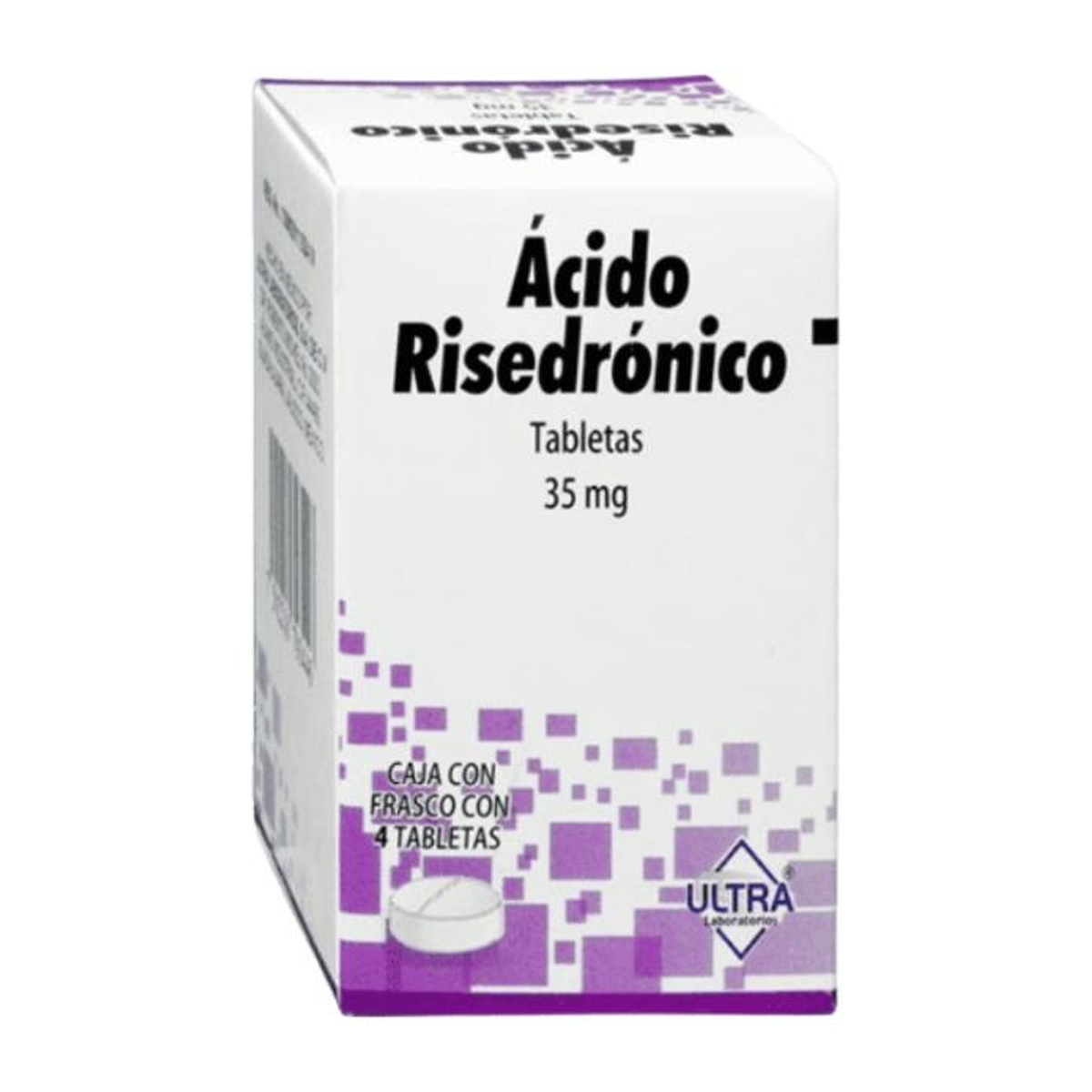 Ácido risedrónico ULTRA 35 mg 4 tabletas