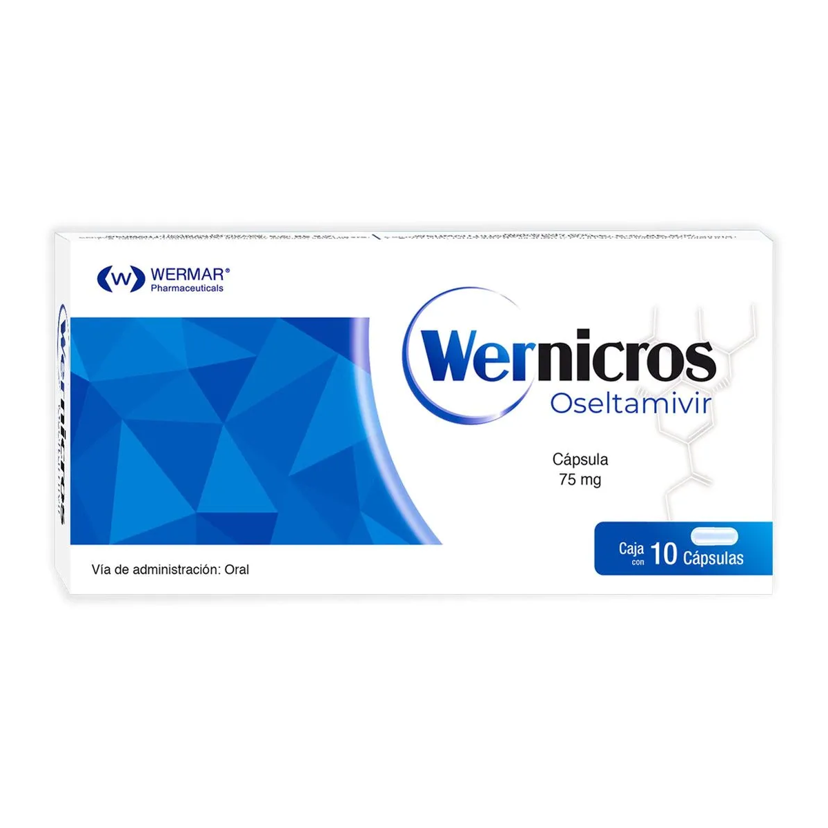 Wernicros 75 mg 10 cápsulas