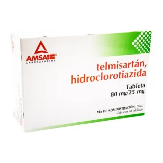 Telmisartán / Hidroclorotiazida 80 mg/25 mg