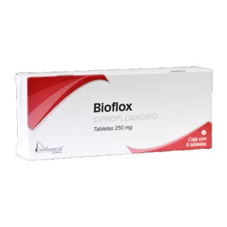 BIOFLOX 250 mg 8 tabletas | Ciprofloxacino