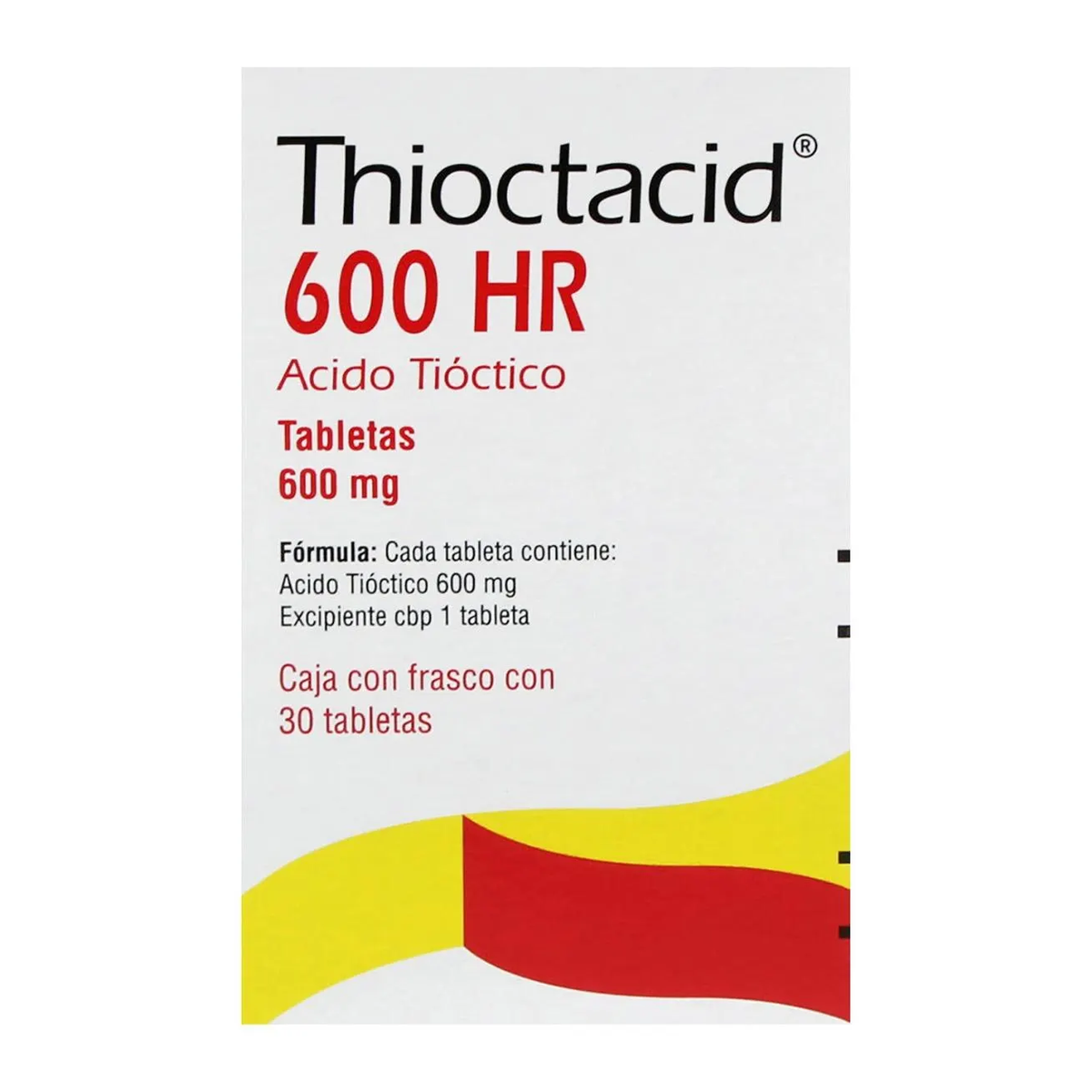 Thioctacid 600HR 600 mg 30 tabletas | Ácido tióctico