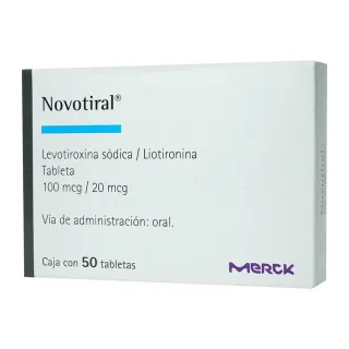 NOVOTIRAL 100 mcg/20 mcg 50 tabletas | Levotiroxina + Liotironina