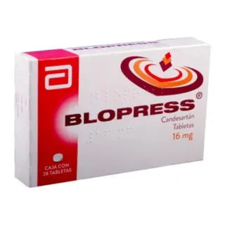 Blopress 16 mg 28 tabletas | Candesartán cilexetilo