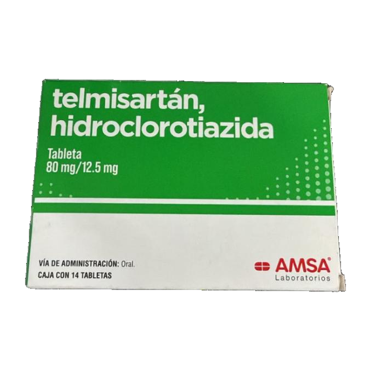 TELMISARTÁN/HIDROCLOROTIAZIDA 80 mg/12.5 mg 14 tabletas