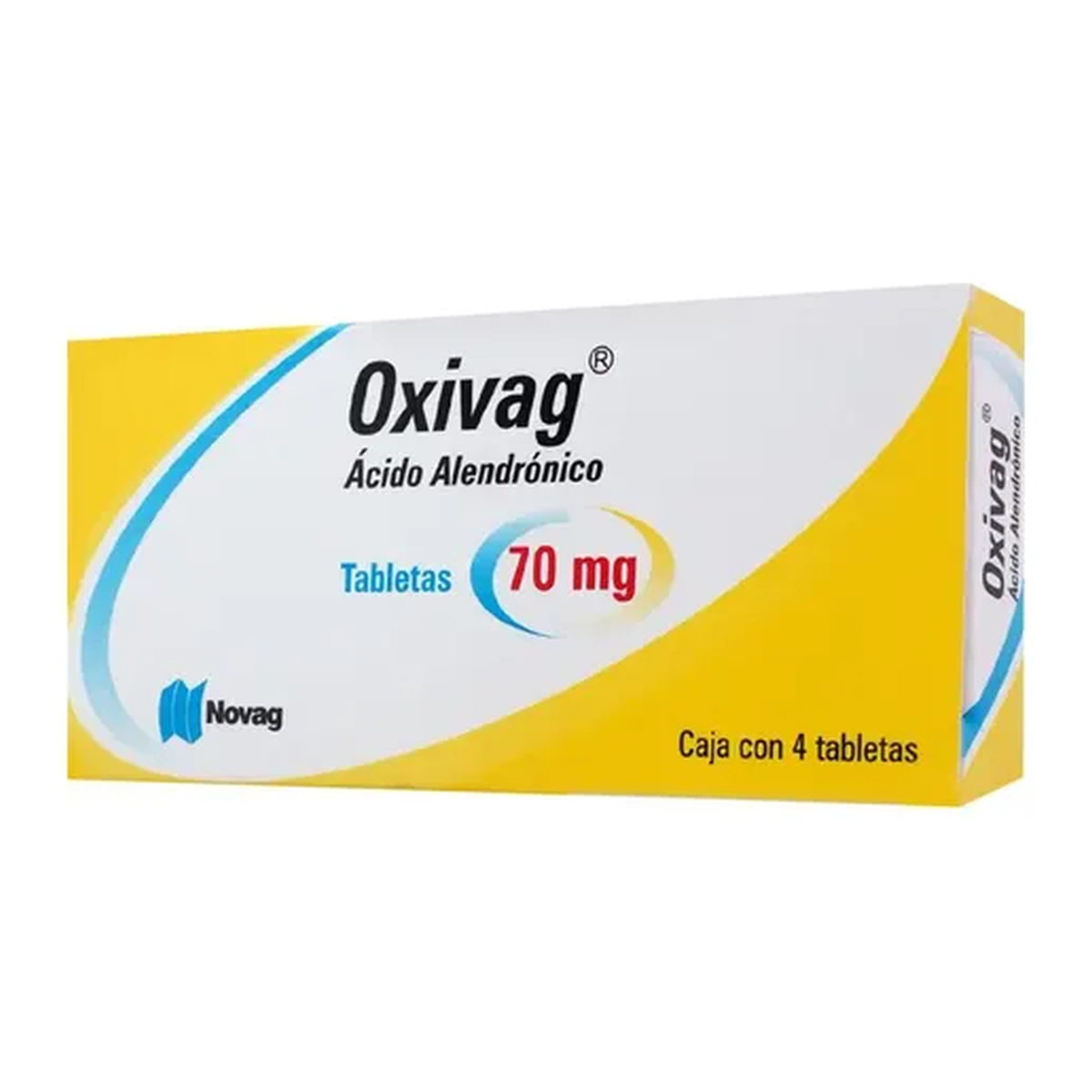 Ácido alendrónico 70 mg 4 tabletas NOVAG