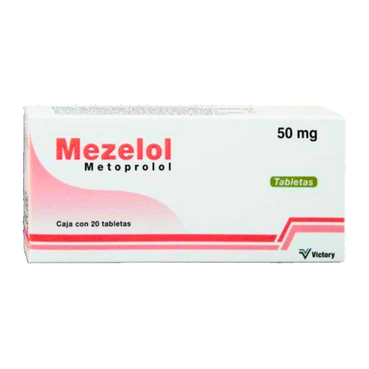 MEZELOL 50 mg 20 tabletas | Metoprolol