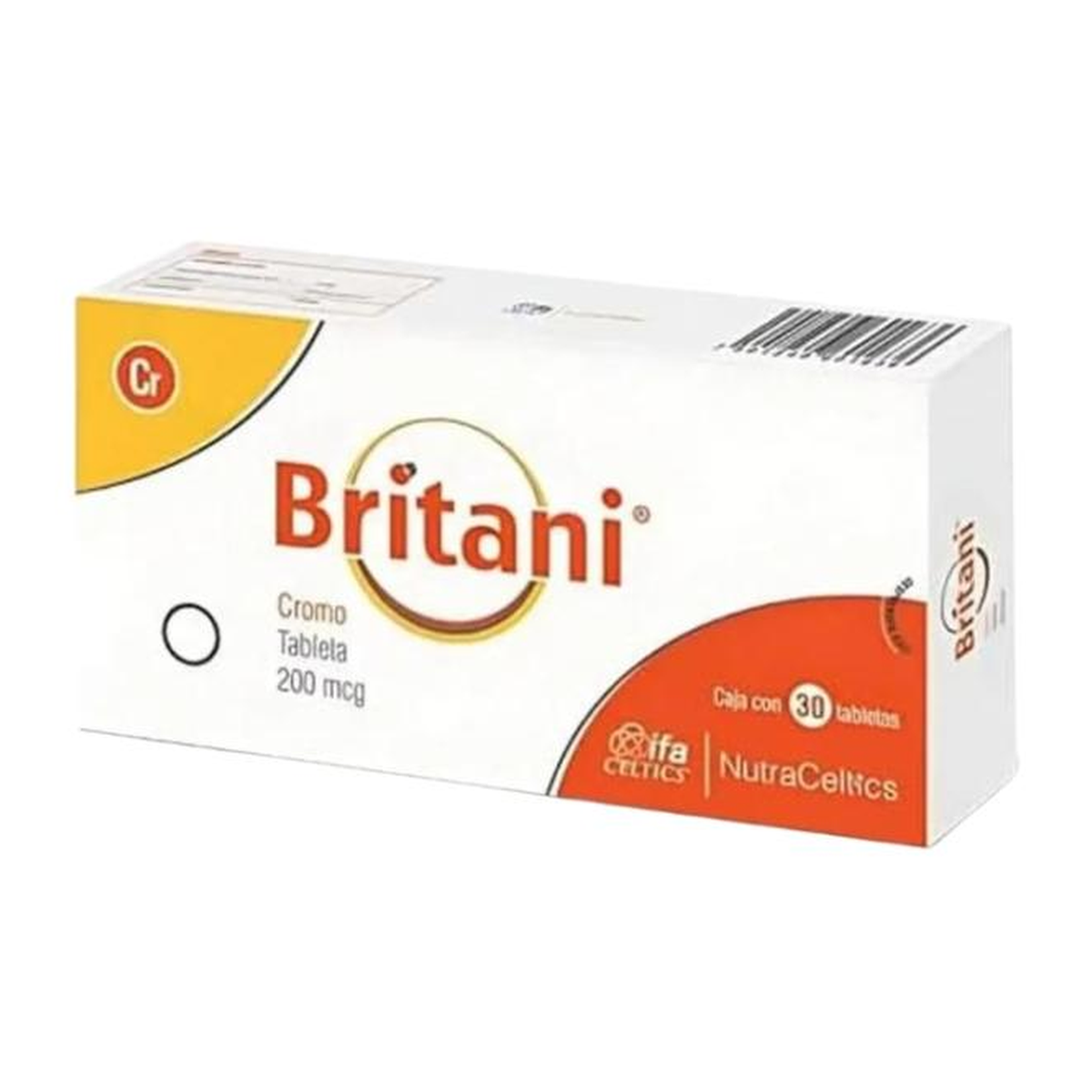 BRITANI® Cromo 200 mcg 30 tabletas