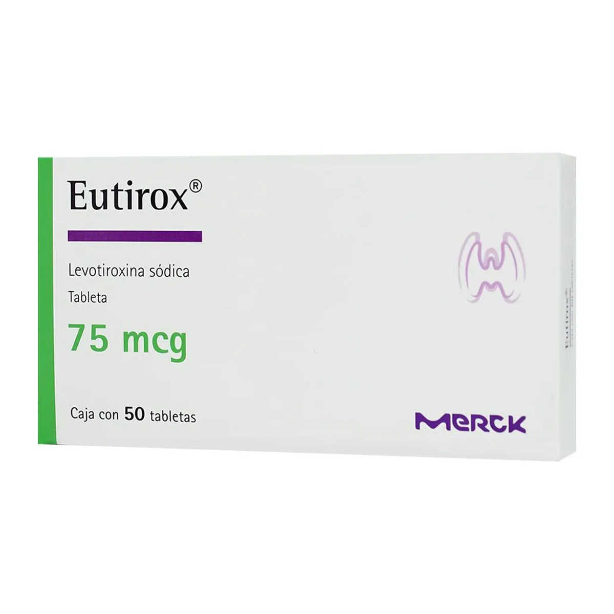 Eutirox 75 mcg 50 tabletas | Levotiroxina sódica