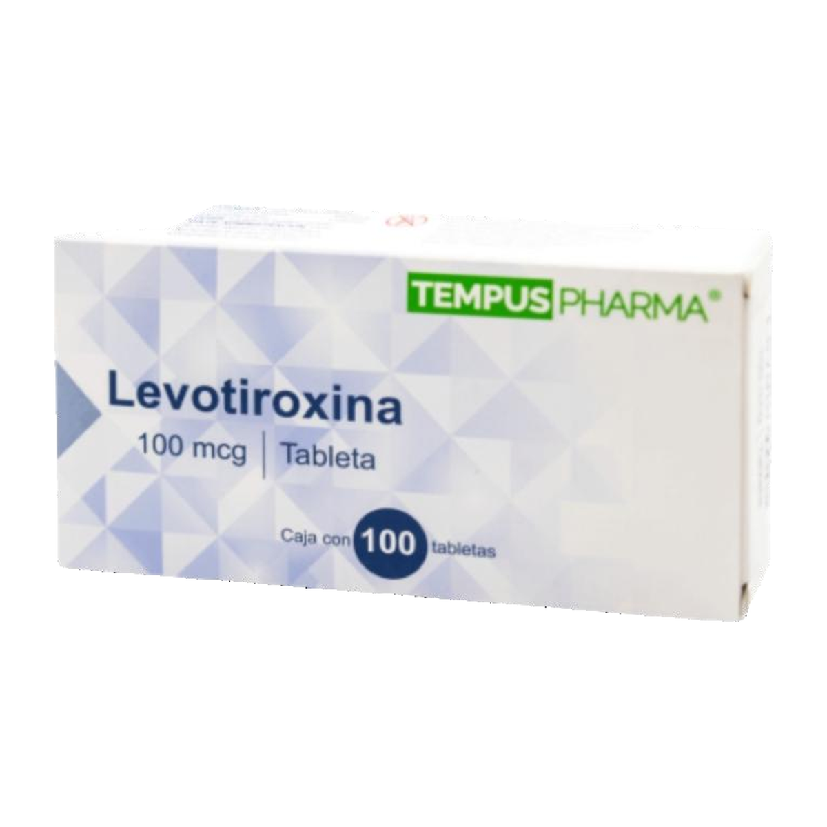 Levotiroxina SÓDICA 100 mcg 100 tabletas | Levotiroxina sódica