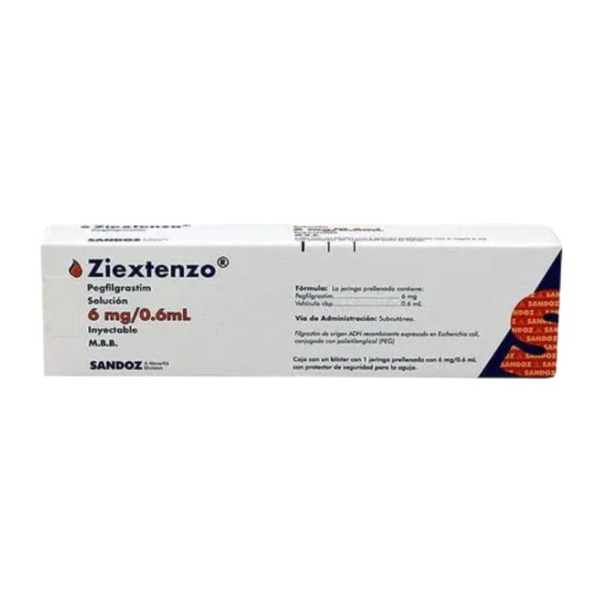Ziextenzo 6 mg solución inyectable 0.6 mL jeringa prellenada | Pegfilgrastim