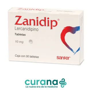 Zanidip 10 mg 30 tabletas | Lercanidipino