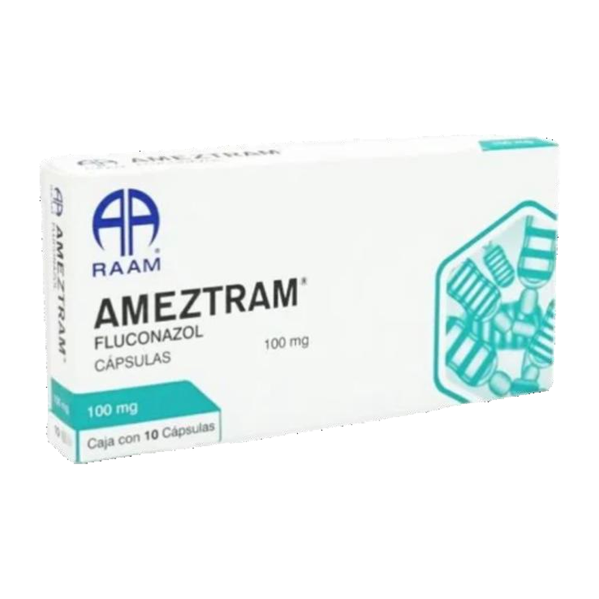 AMEZTRAM 100 mg 10 cápsulas | Fluconazol