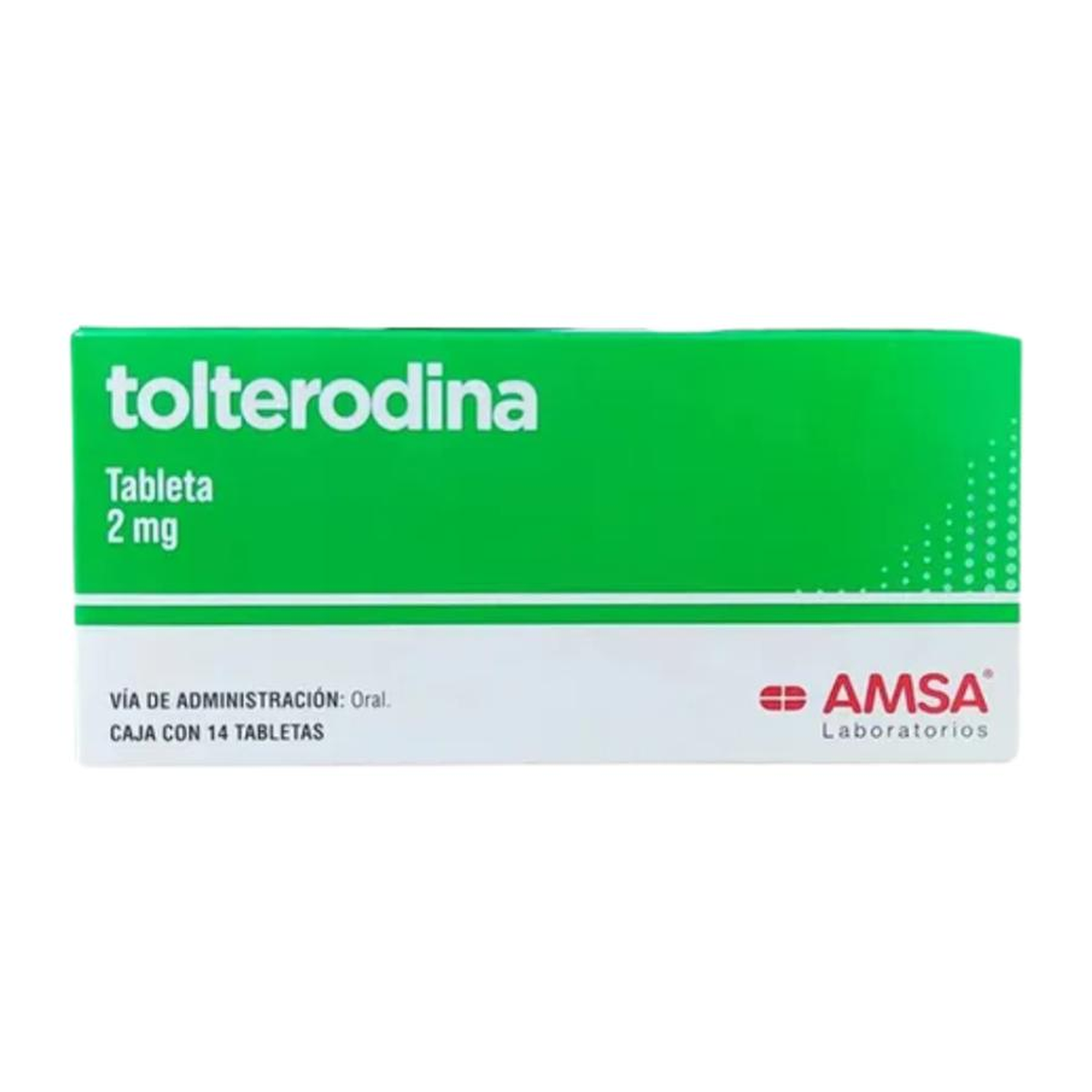 Tolterodina 2 mg 14 tabletas | Tolterodina