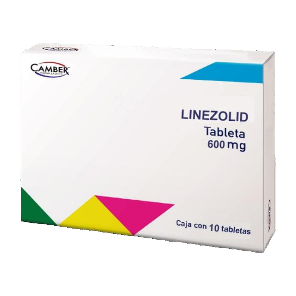 Linezolid 600 mg Tabletas | Caja con 10 Tabletas