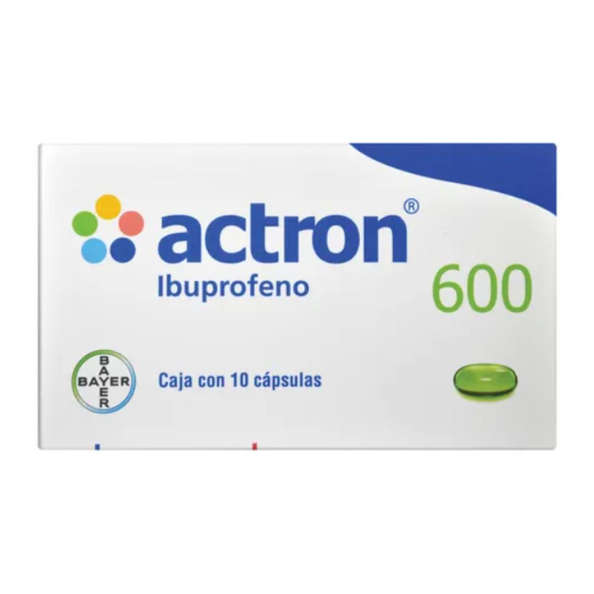 ACTRON 600 mg 10 cápsulas | Ibuprofeno