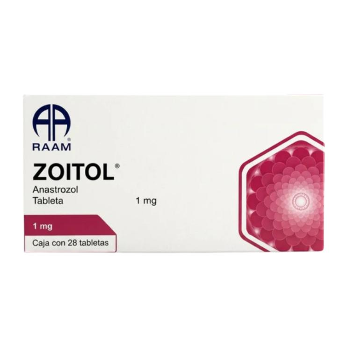 ZOITOL 1 mg 28 tabletas | Anastrozol