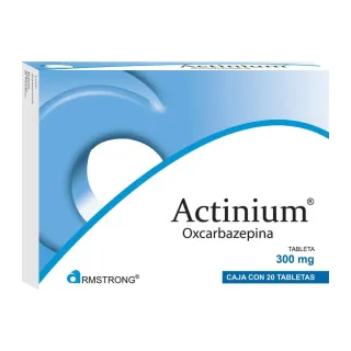 Actinium 300 mg 20 tabletas | Oxcarbazepina